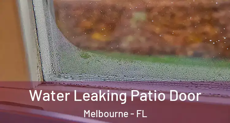Water Leaking Patio Door Melbourne - FL